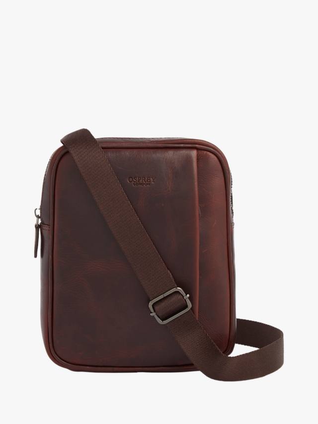 

Двусторонняя кожаная сумка-мессенджер carter OSPREY LONDON, цвет Chestnut