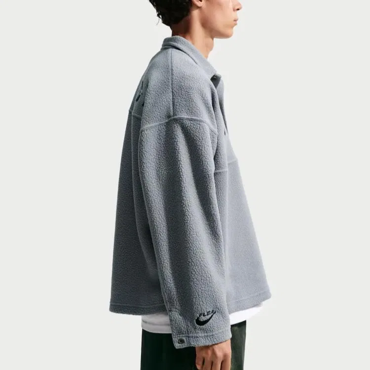 Свитшот унисекс серый Lapel Moderate Nike, Gray — фото 3