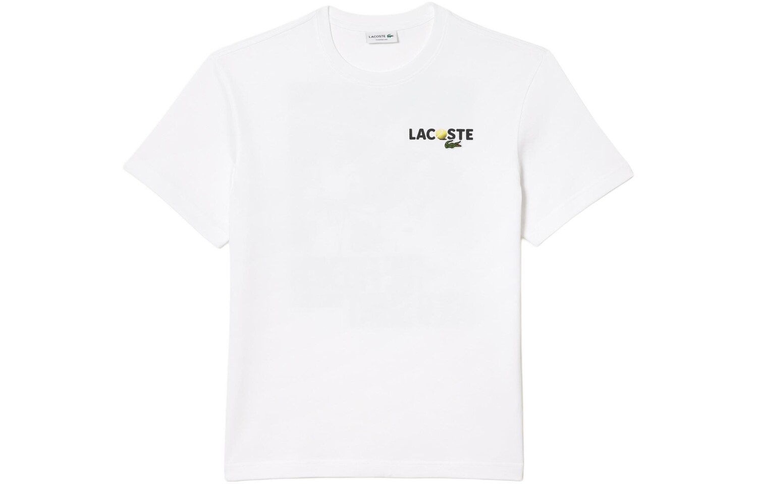

Футболка из хлопка с графическим принтом Lacoste, белый