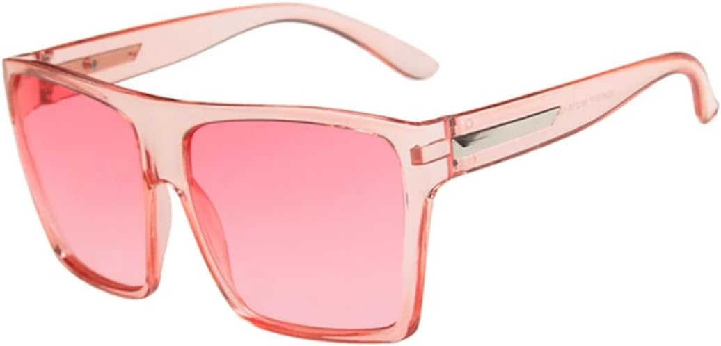 

Модные солнцезащитные очки большого размера для женщин и мужчин, летние очки для путешествий, солнцезащитные очки с защитой от УФ-излучения UV400 VVTWSSW, Pink Gradient Pink