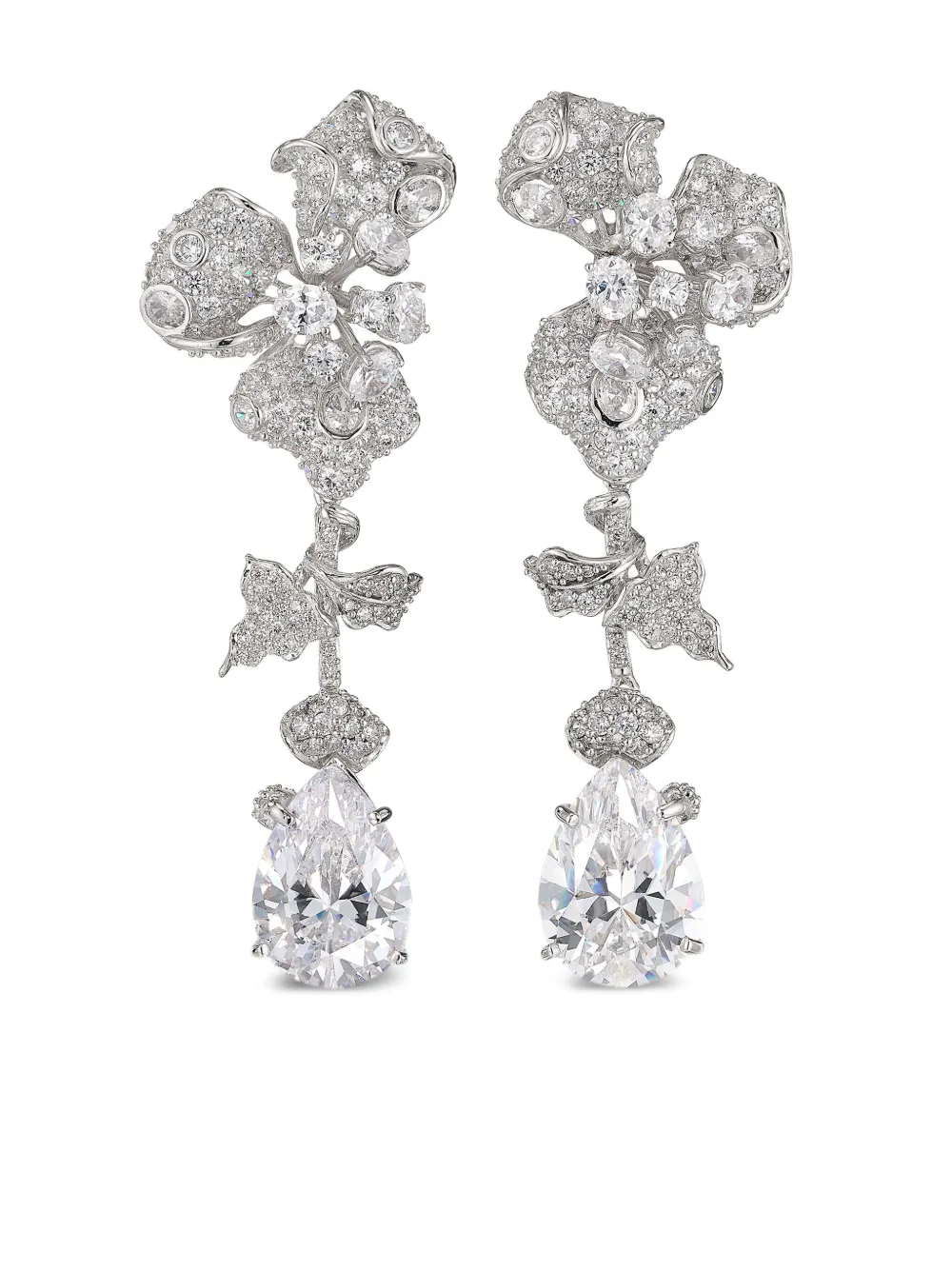 

Серьги Orchid из белого золота с бриллиантами Anabela Chan, серебряный