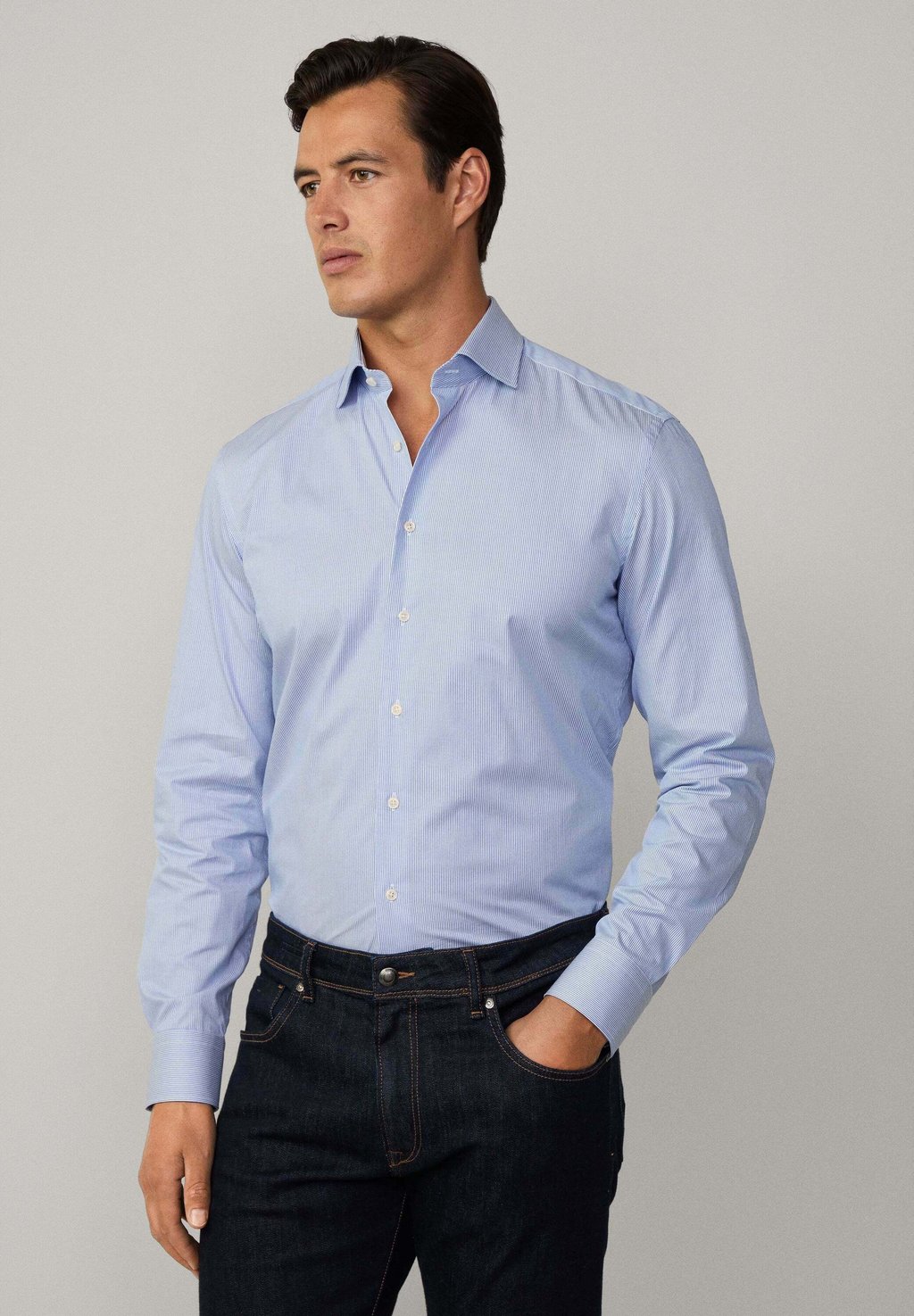 

Рубашка Hackett London, синий