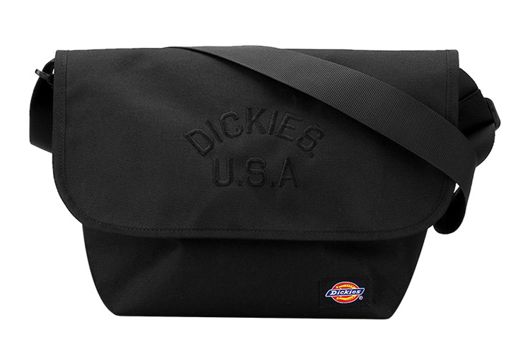 

Сумка-мессенджер из полиэстера через плечо унисекс черная Dickies