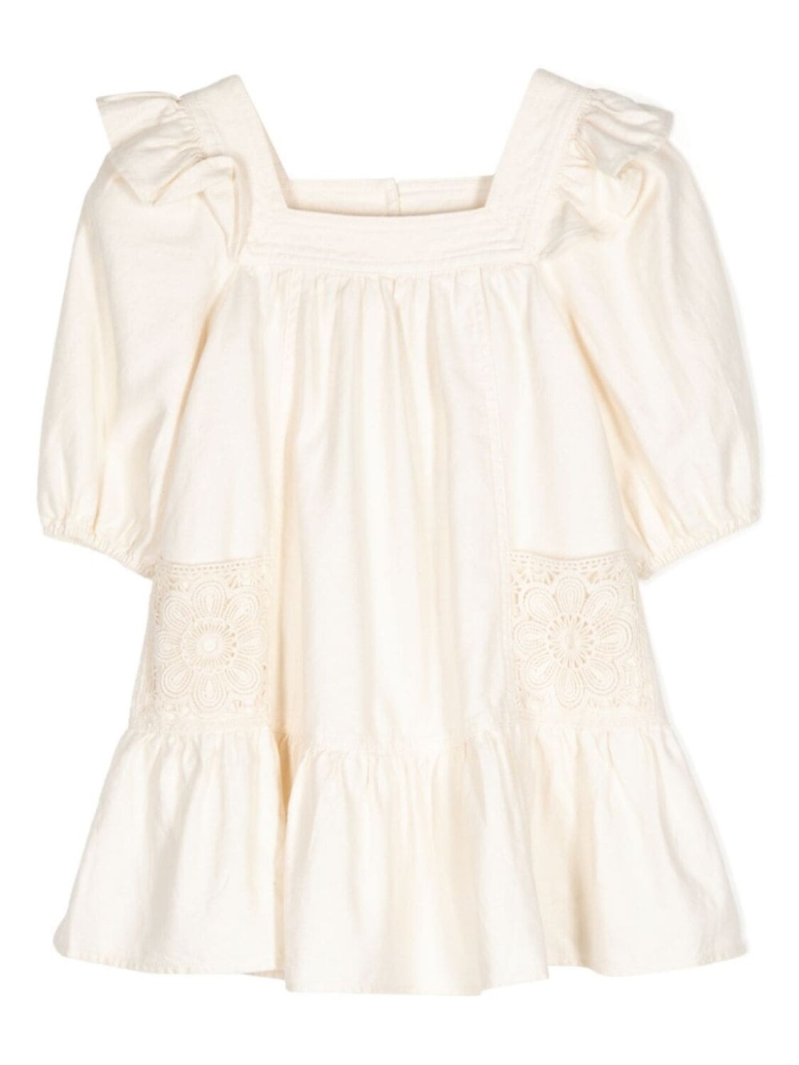 

ZIMMERMANN Kids джинсовое платье Halliday, нейтральный цвет