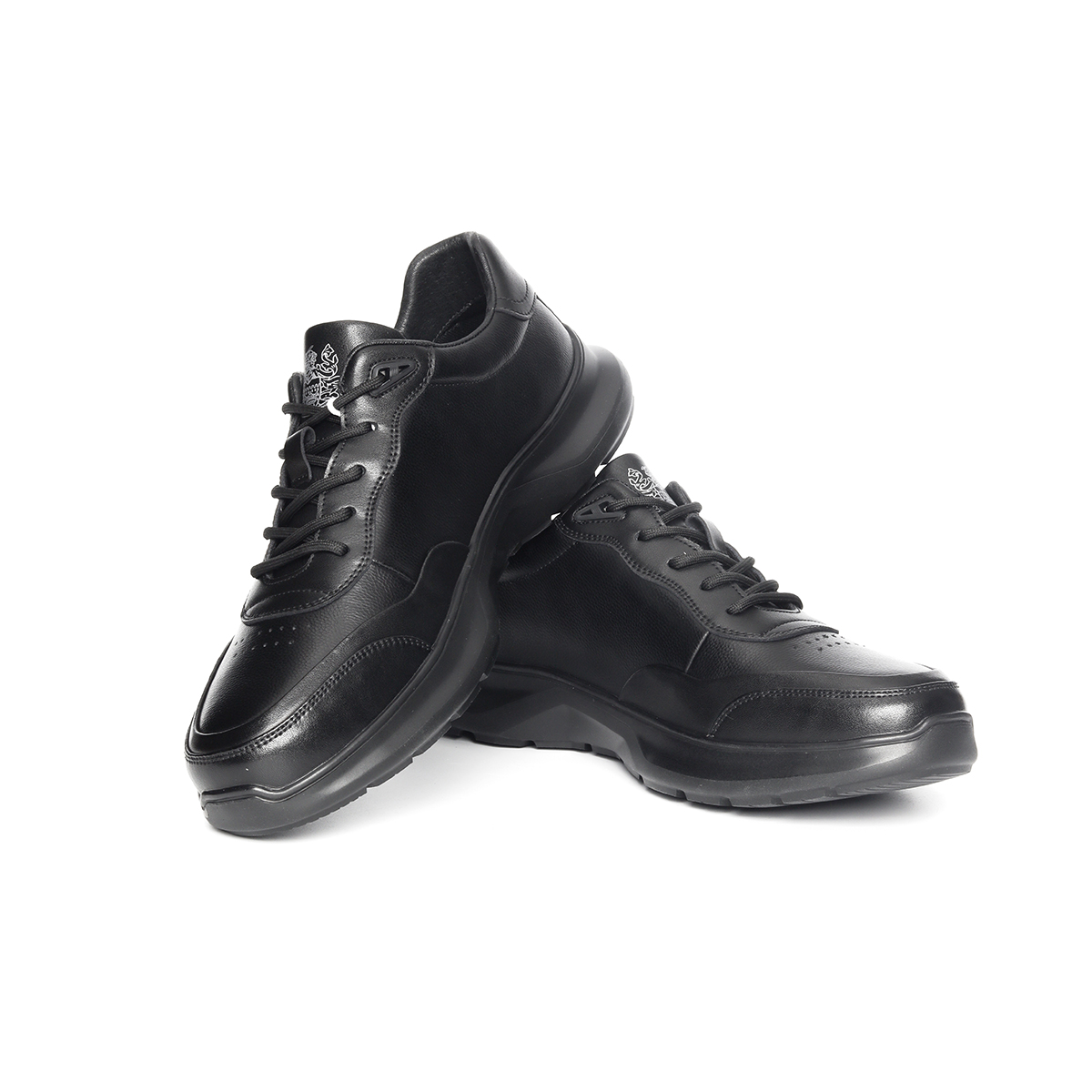 AQUASCUTUM Мужские повседневные кроссовки Low Top черные, цвет Black — фото 3