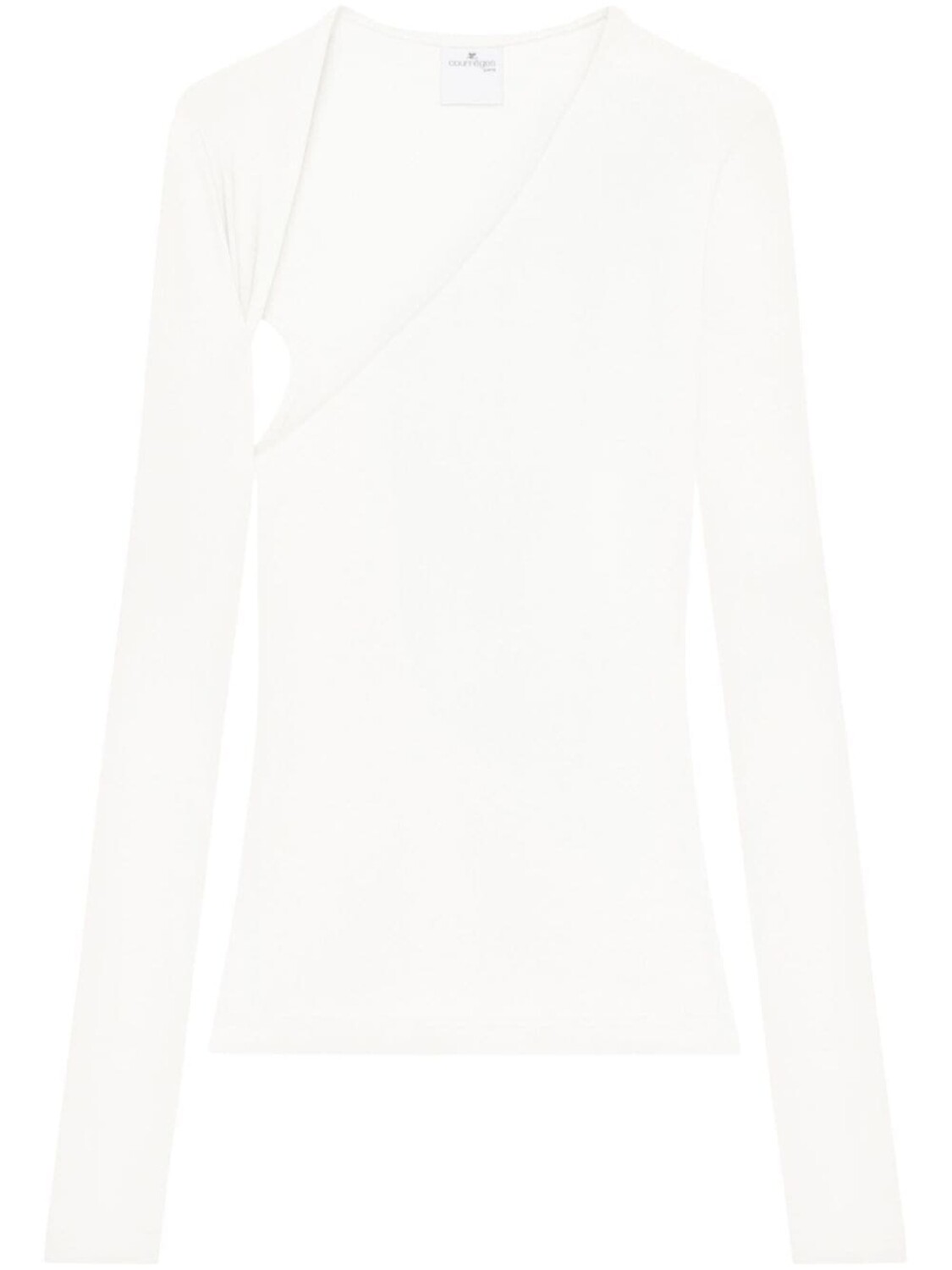 

Courrèges топ Slash асимметричного кроя, белый