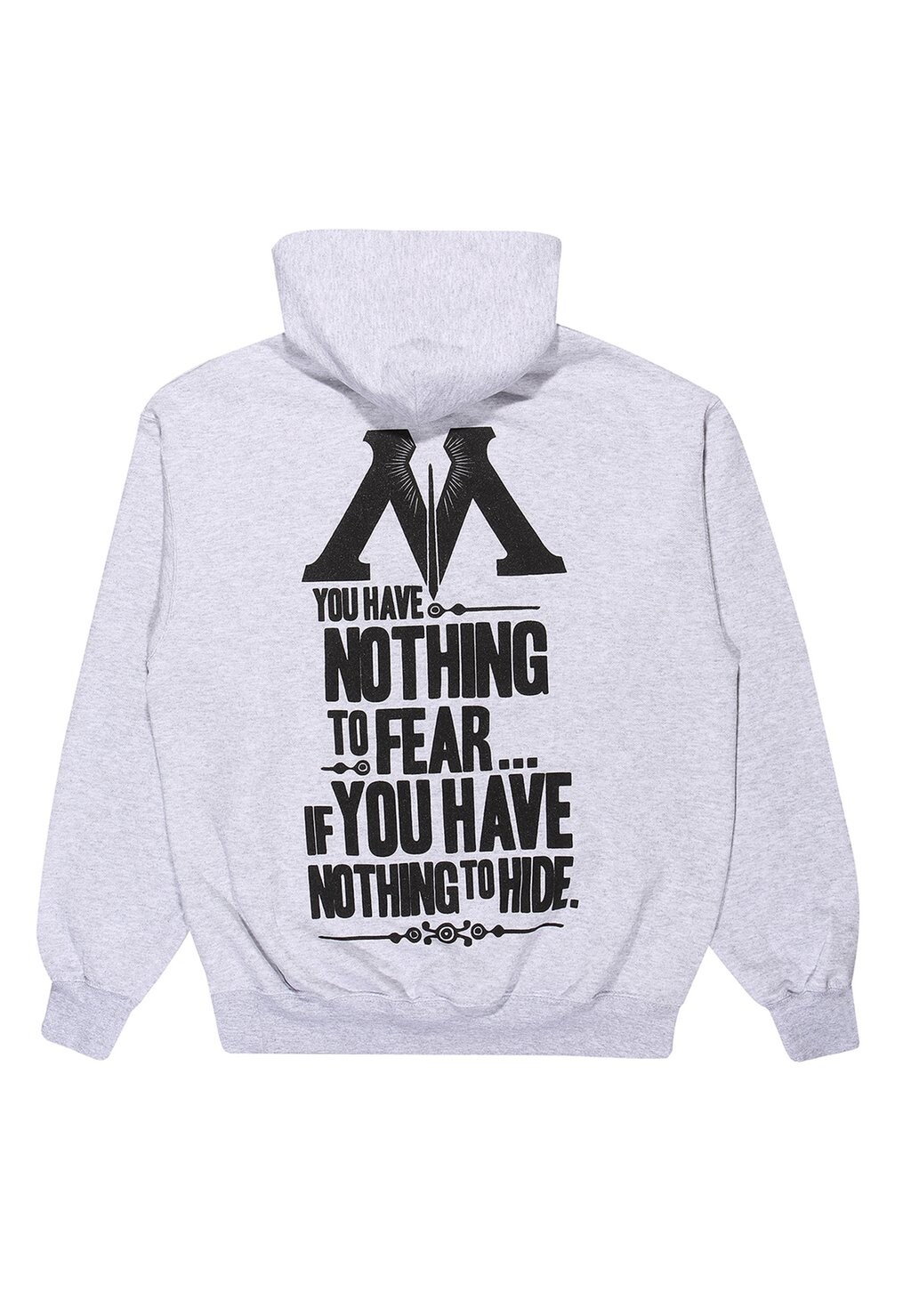 

Толстовка с капюшоном HARRY POTTER NOTHING TO FEAR Harry Potter, серый