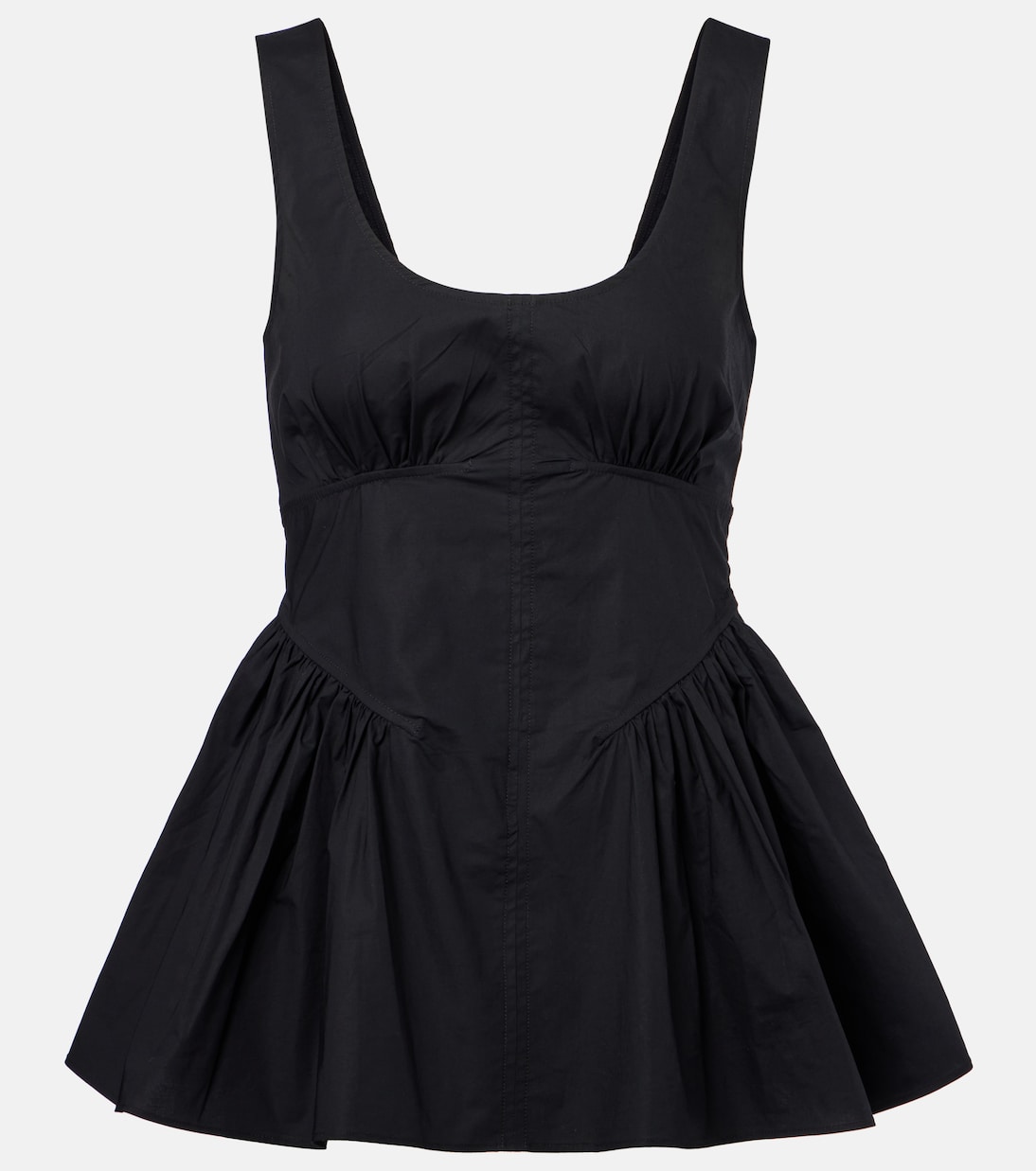 

Белая этикетка Bader топ из поплина с хлопковой смесью Proenza Schouler, черный