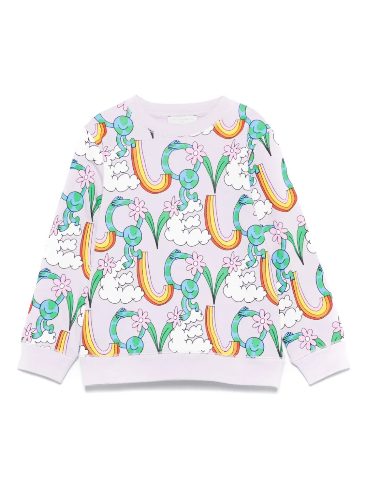 

Толстовка с графическим принтом Stella McCartney Kids, фиолетовый
