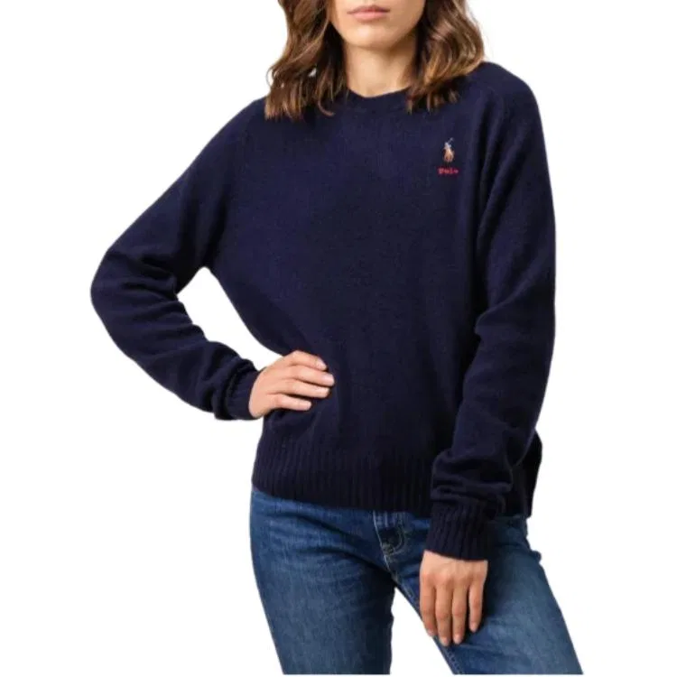 Свитер стандартный женский Polo Ralph Lauren Marine Blue — фото 3
