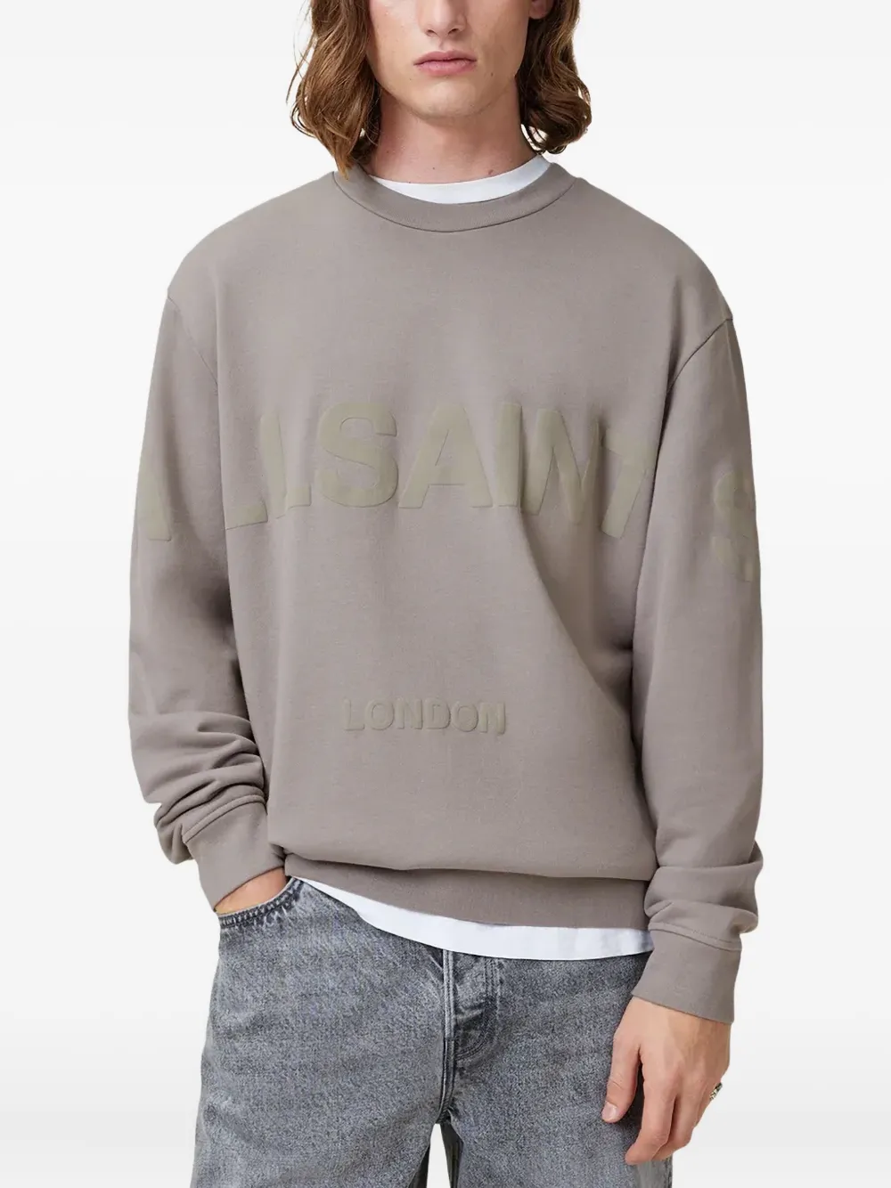 

Толстовка с логотипом AllSaints, серый