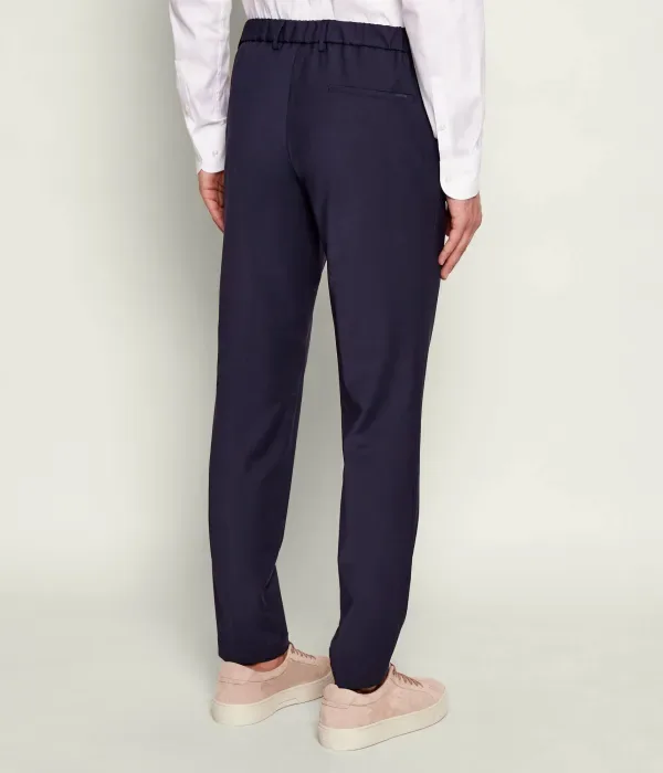 Шерстяные брюки P-Genius-CW-WG-261 slim fit Boss, темно-синий — фото 4