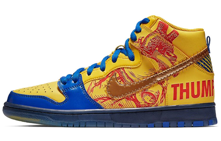 

Кроссовки Nike SB Dunk High Finnigan Mooney 15th Anniversary Doernbecher 2019, Желтый, Кроссовки Nike SB Dunk High Finnigan Mooney 15th Anniversary Doernbecher 2019