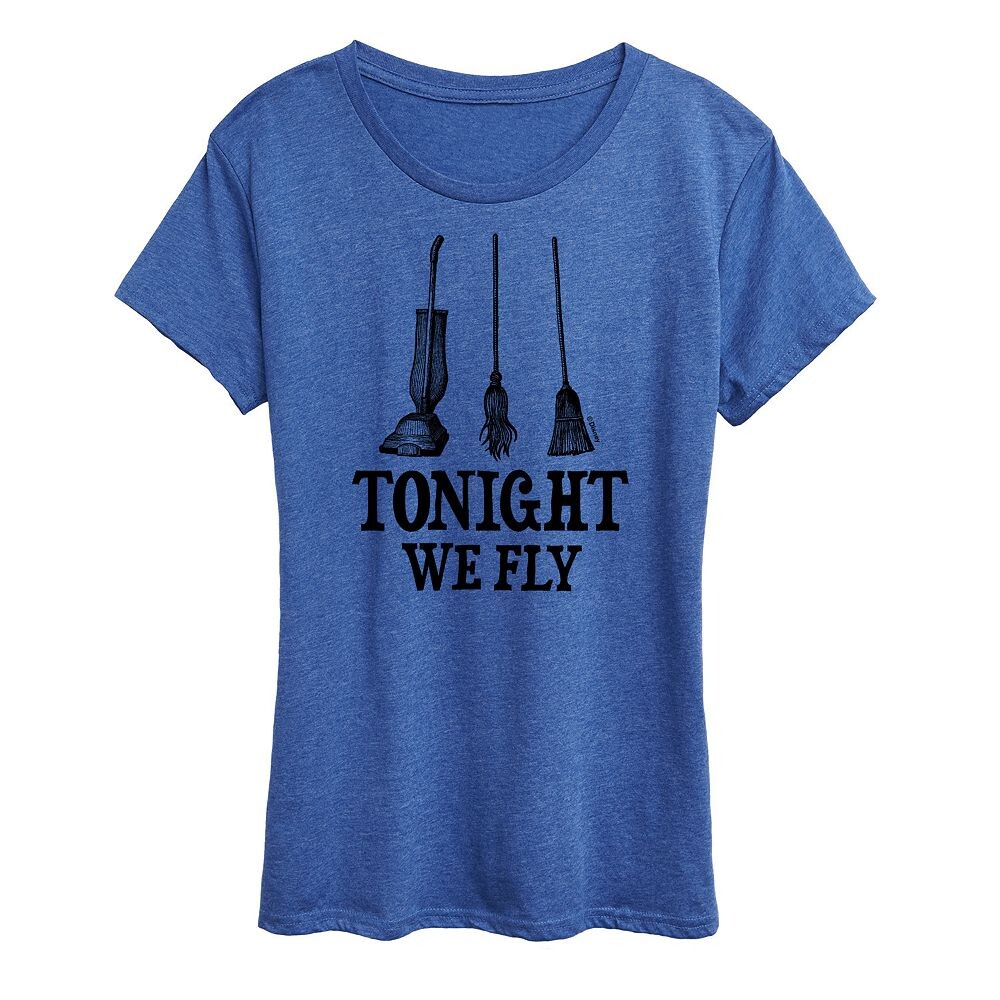 

Женская футболка с рисунком Disney's Hocus Pocus Tonight We Fly Licensed Character, цвет Royal Blue