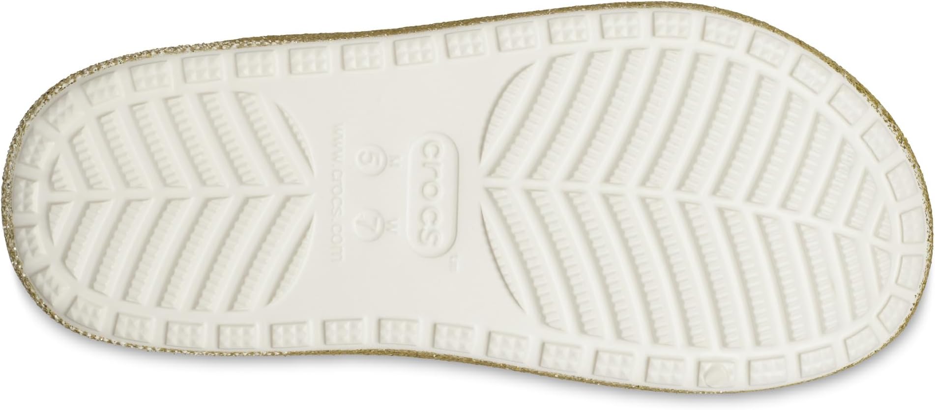 Сандалии Crocs Classic Cozzzy Sandals, цвет Stucco/Glitter — фото 3