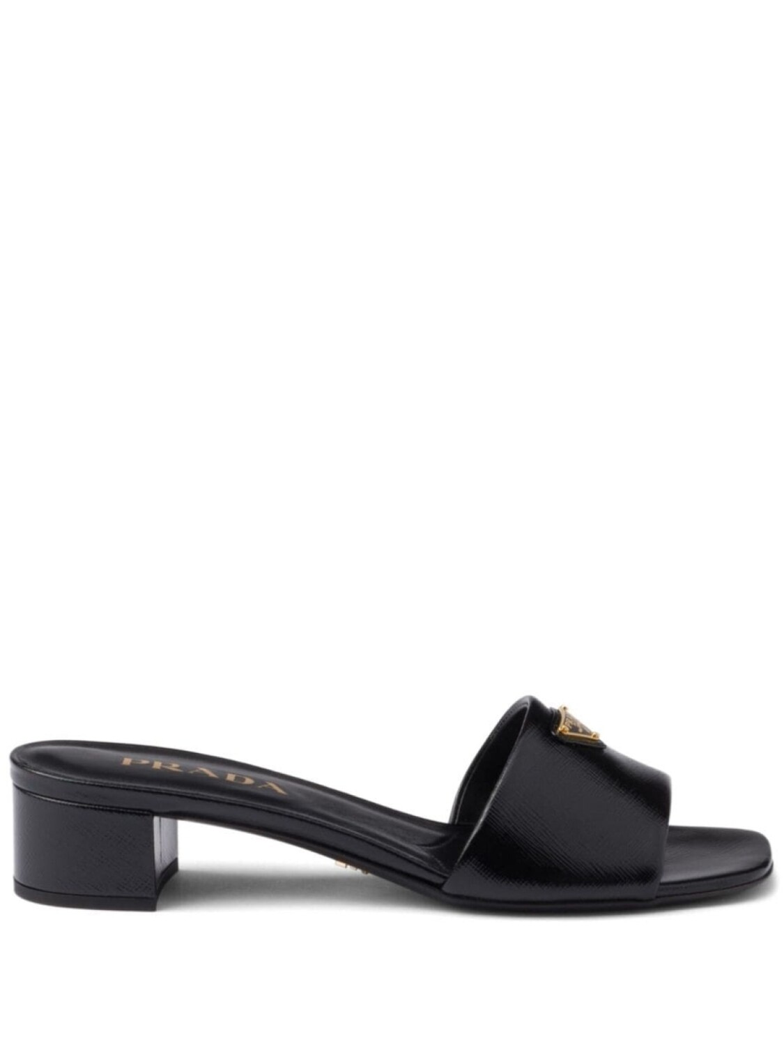 Prada мюли с логотипом, черный