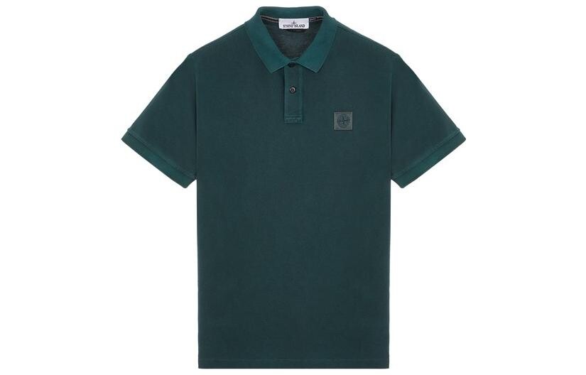 

Рубашка поло мужская зеленая Stone Island, зеленый