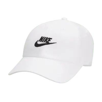 

Бейсболка Nike Club Unstructured Futura Wash Cap, белый/черный