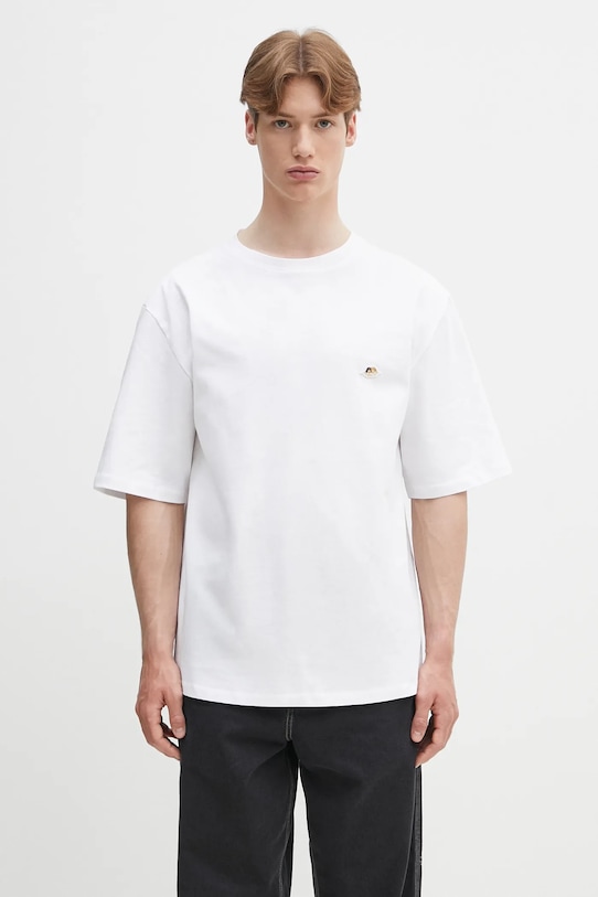 

Футболка свободного кроя из хлопка с нашивкой Angel Patch Fiorucci, белый