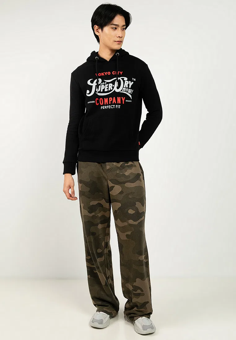 Худи Script, Perfect Fit Superdry, черный — фото 4