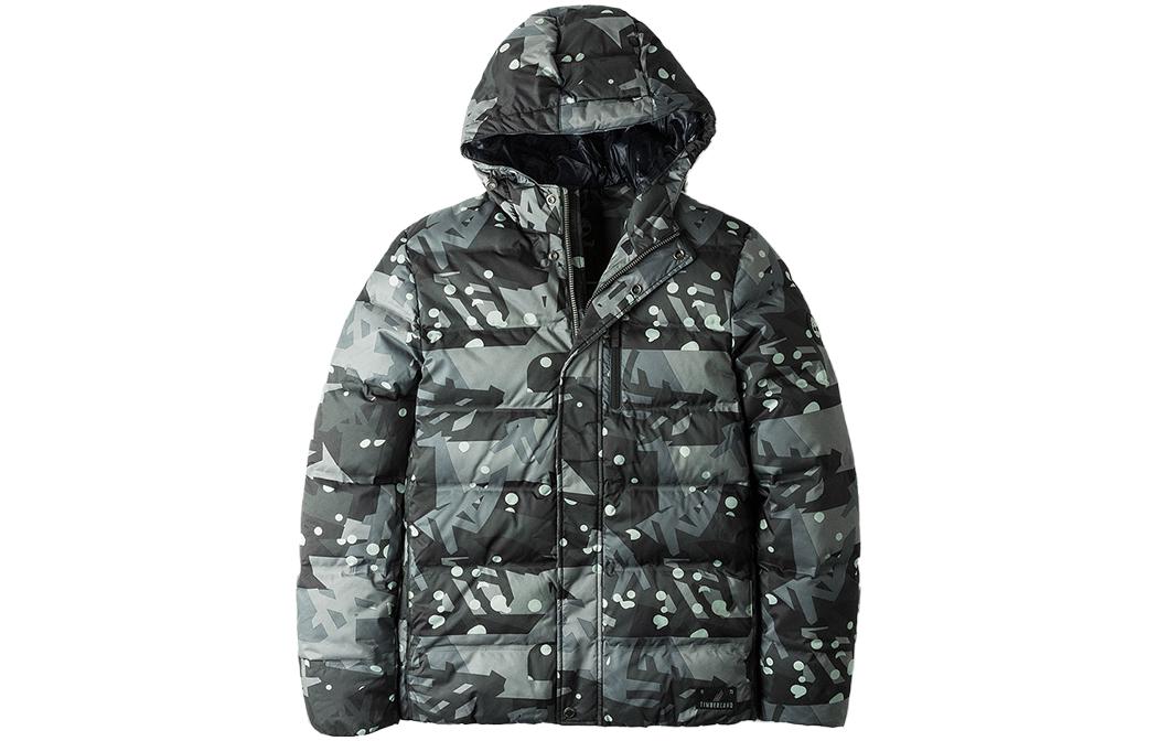 

Timberland Пуховик мужской серый камуфляж