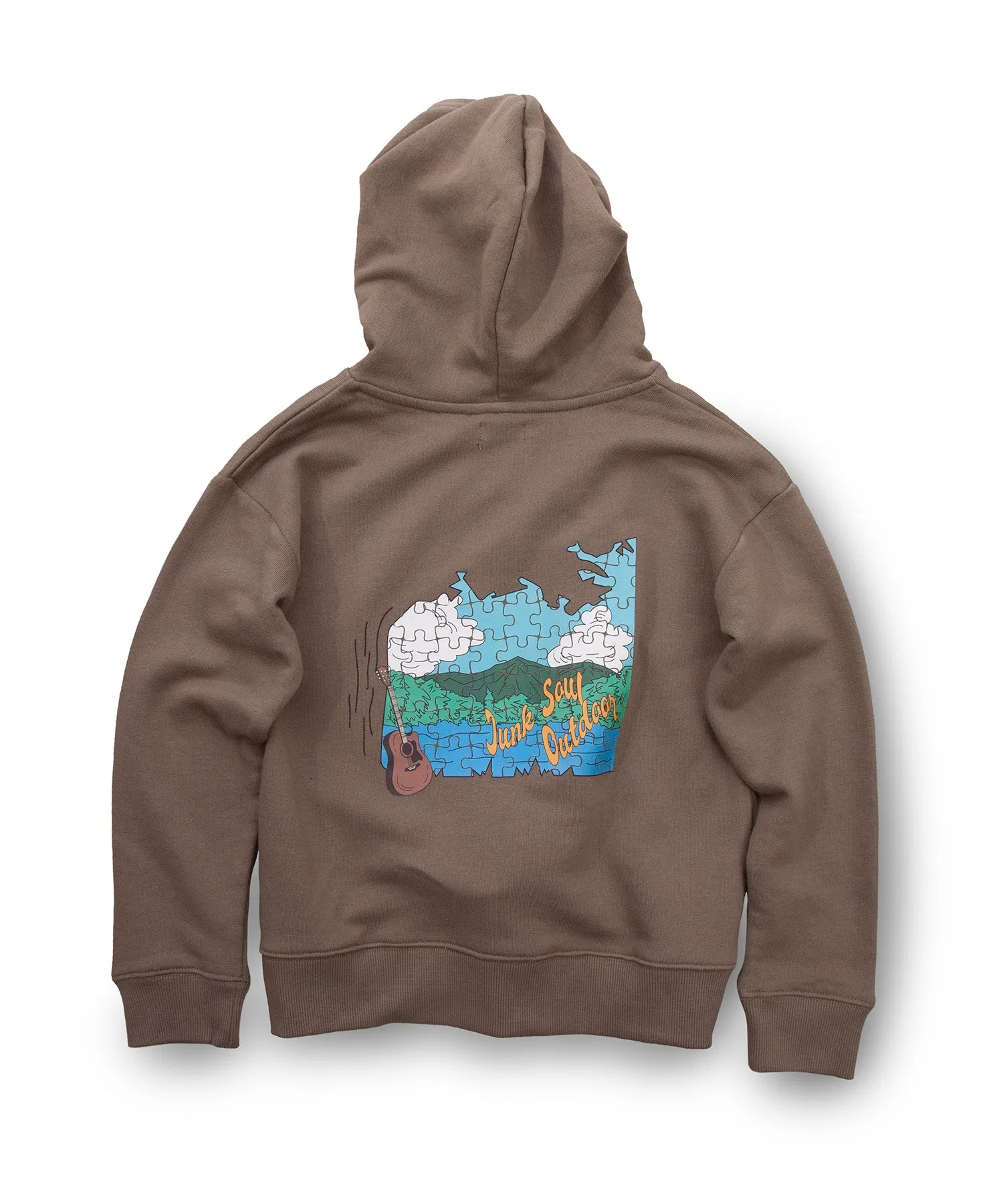 Худи JUNK SOUL/Fleece-lined Jigsaw Puzzle Pullover Hoodie (M4) — фото 4