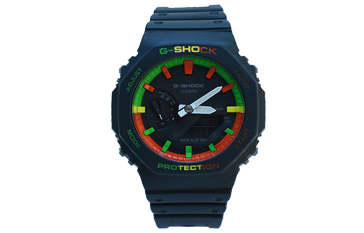 

CASIO Часы Men Liquid Crystal/Analog Dual Display Series Black Watch, Traffic Lights
