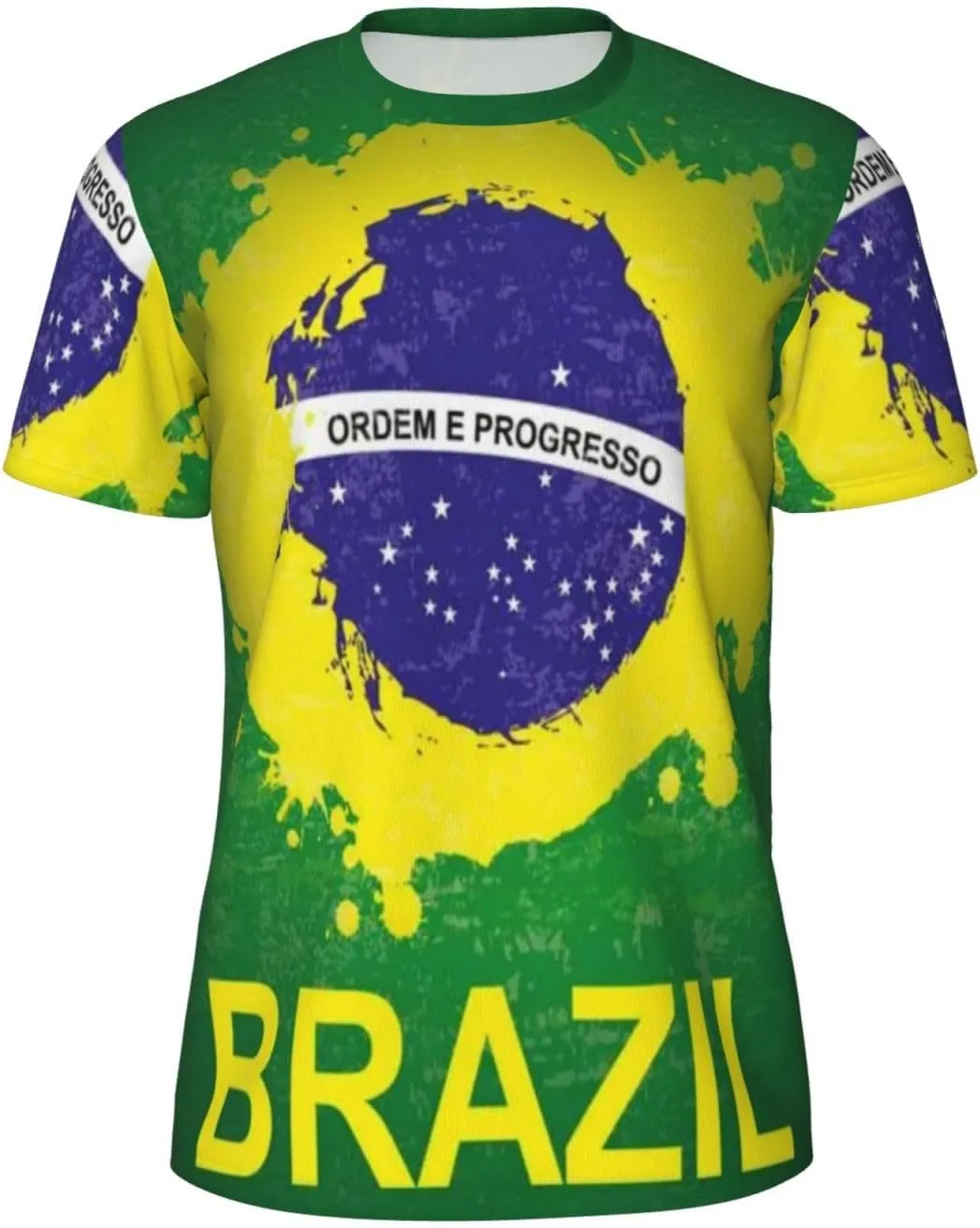 

Футболка мужская Brazil Flag с 3D принтом ODSLFHJD