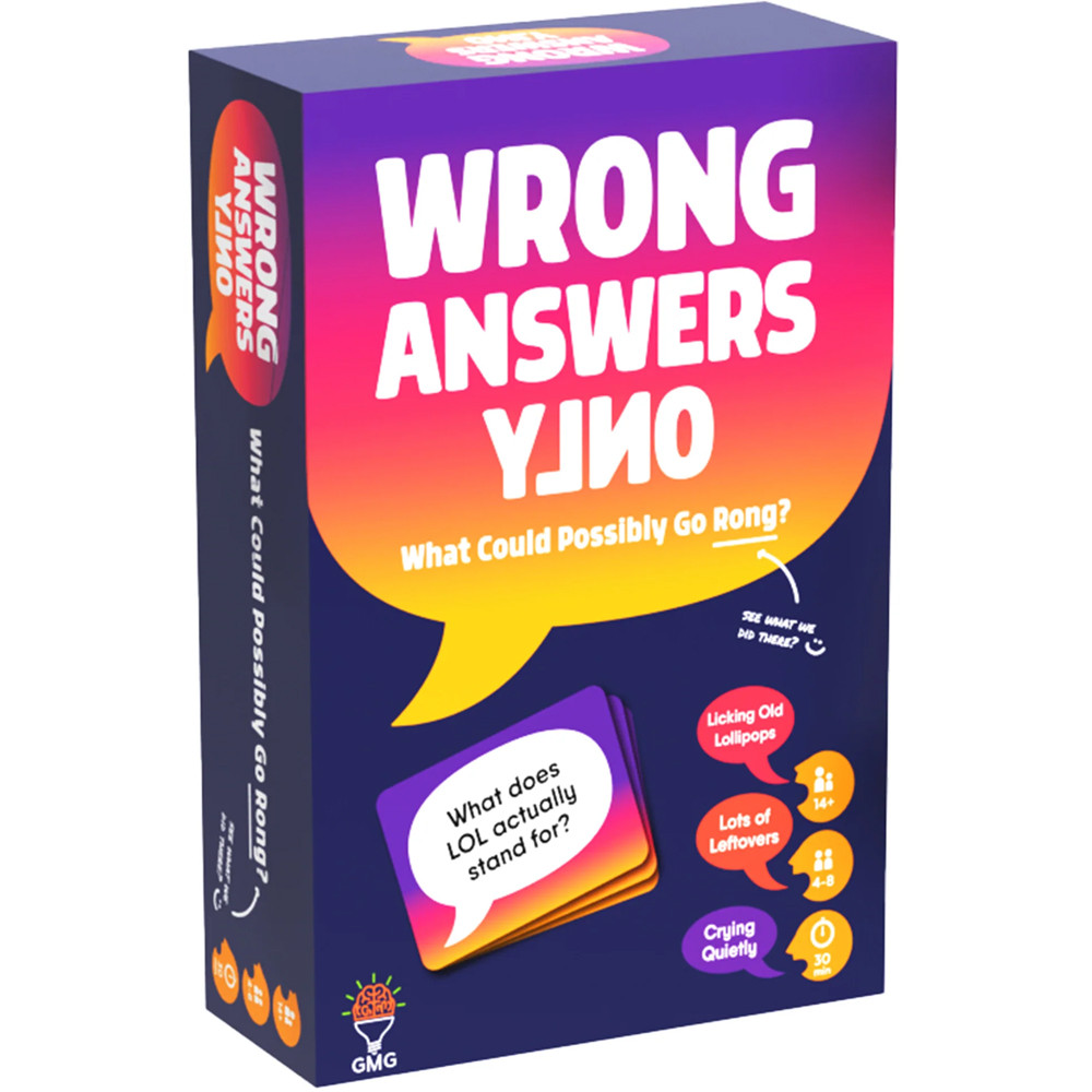 

Настольная игра Gray Matters Games Wrong Answers Only