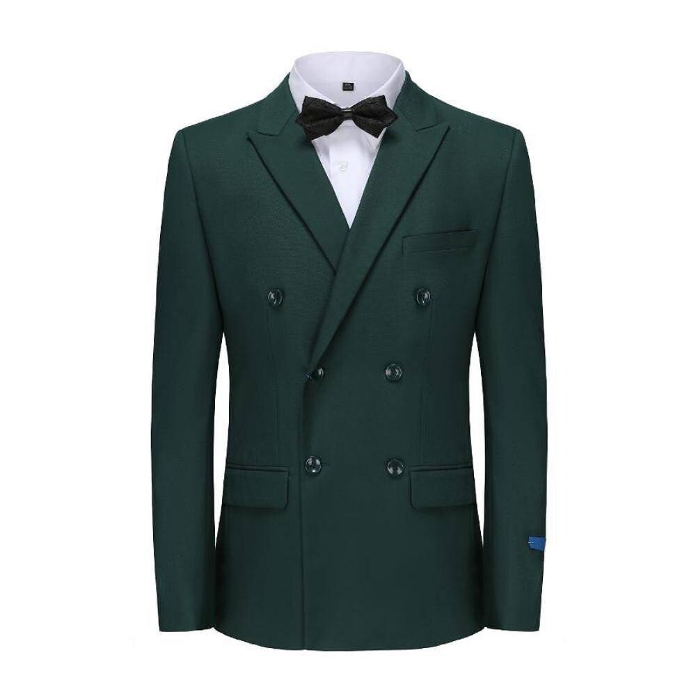 

Мужской двубортный костюм Braveman Slim Fit из 2 предметов, цвет Hunter Green