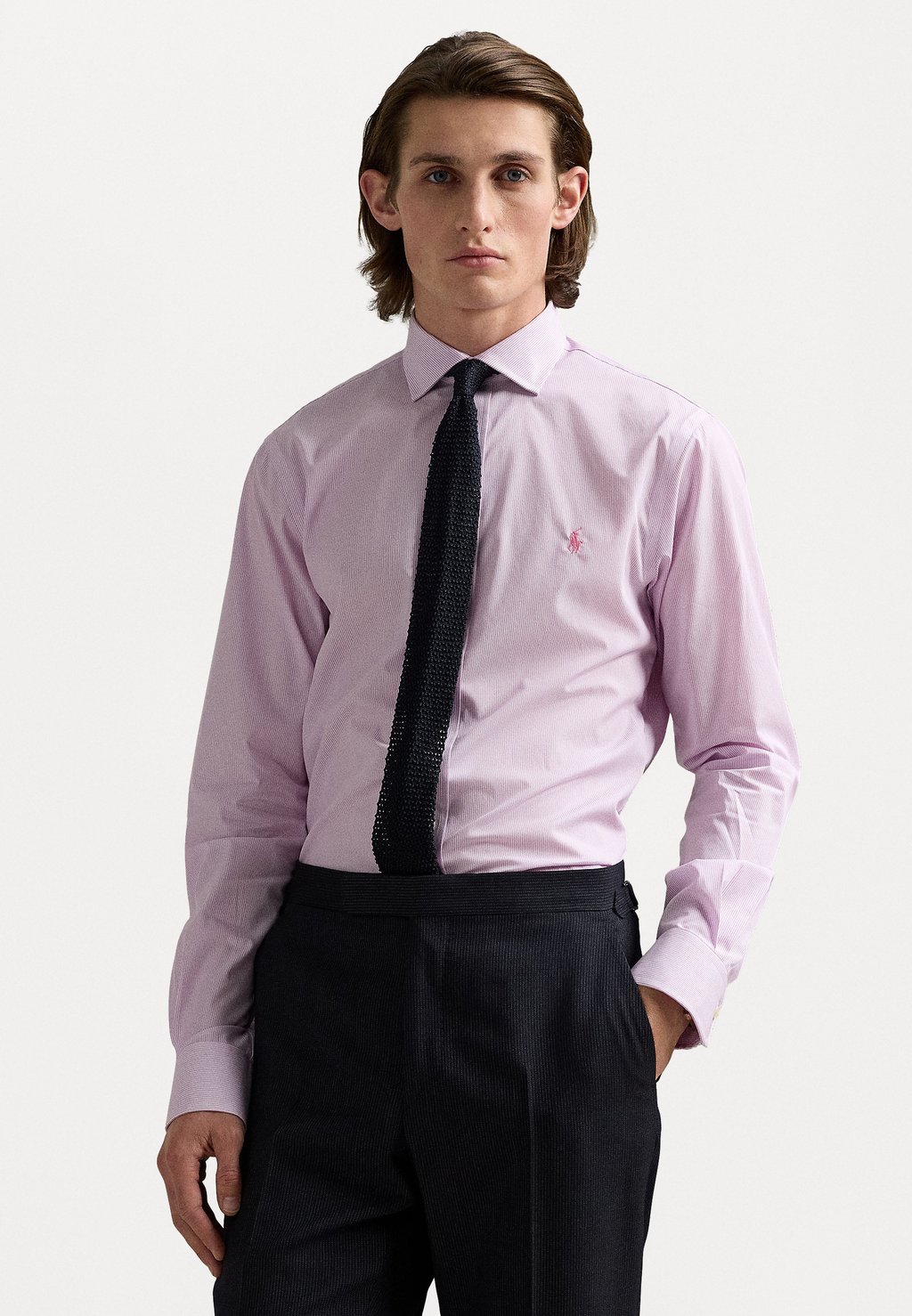 

Рубашка SLIM FIT STRIPED POPLIN SHIRT Polo Ralph Lauren, фуксия