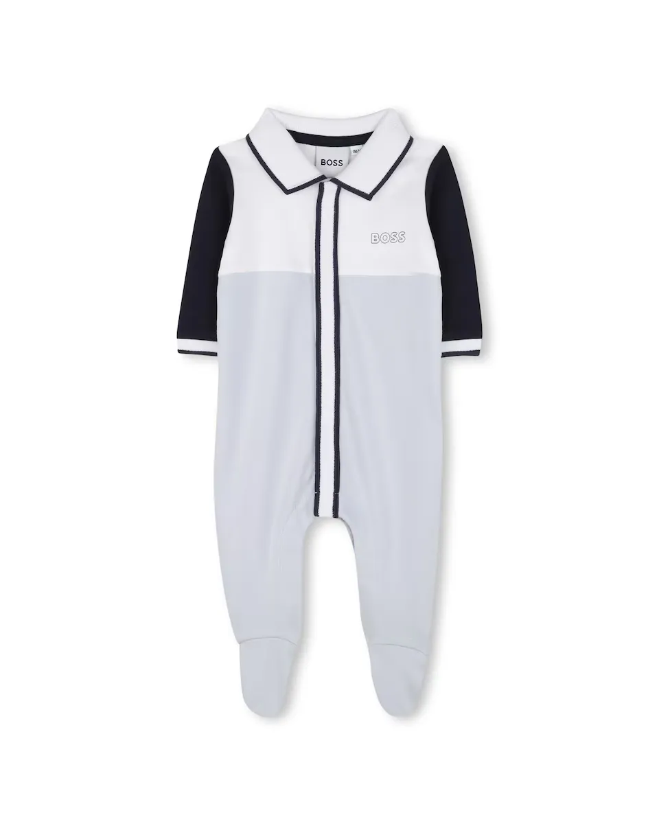 

Пижама для мальчика в хлопковом синем цвете BOSS Kidswear, голубой