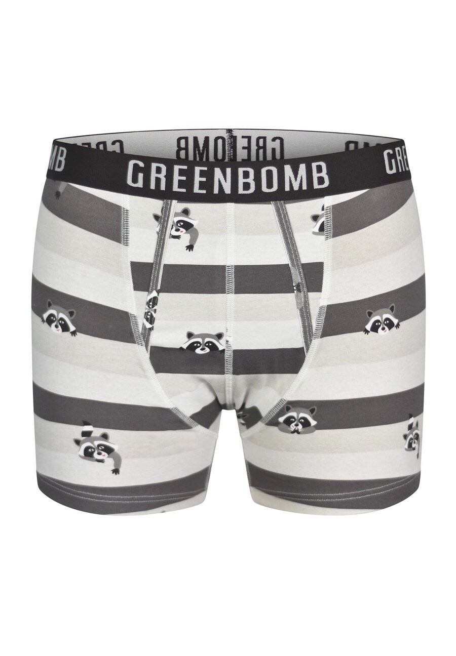 

Боксеры GREENBOMB Animal Raccoon, цвет Graphite/Light grey