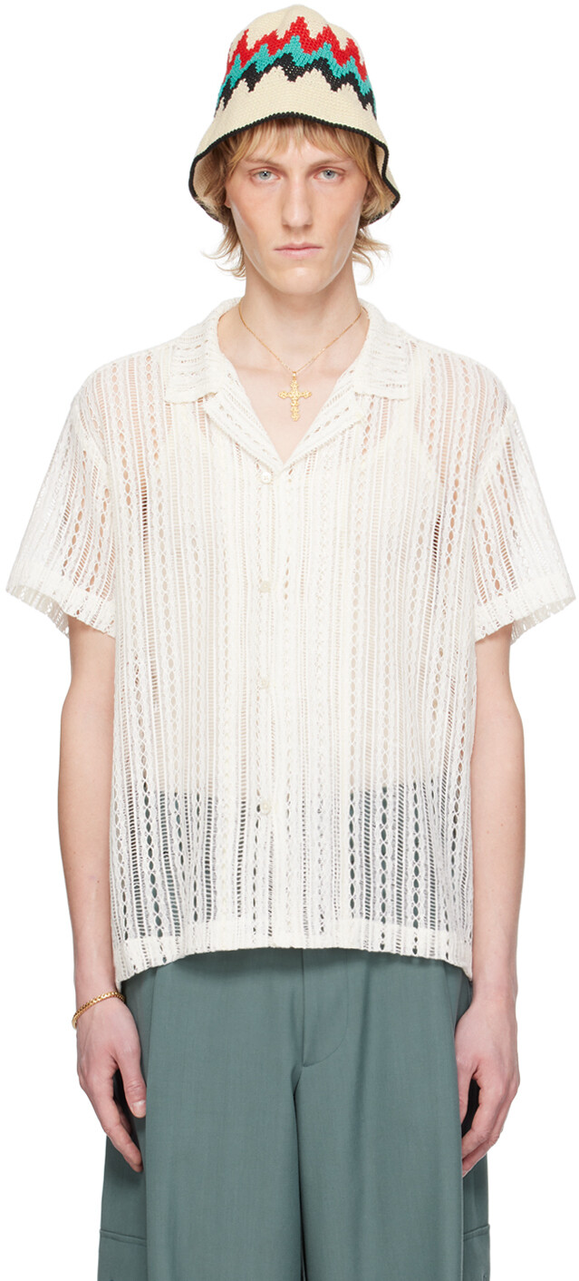 

Рубашка с эффектом меланжирования Off-White Bode, Natural