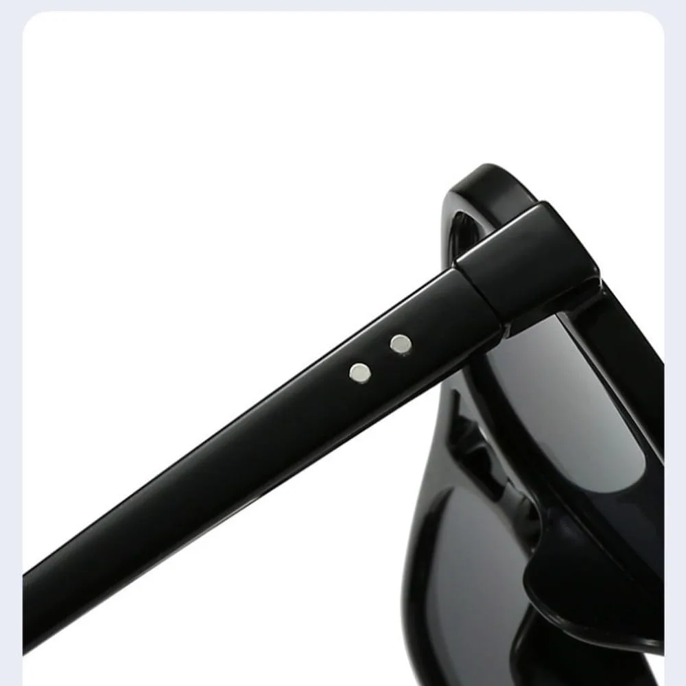 

Солнцезащитные очки Double Bridges Pilot для женщин, винтажные заклепки для мужчин, прозрачные линзы Ocean Lens, защита от ультрафиолета UV400 SKFGNX, Leopard Green