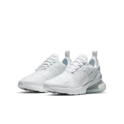 Кроссовки Nike Air Max 270, цвет White/Metallic Silver/White — фото 4