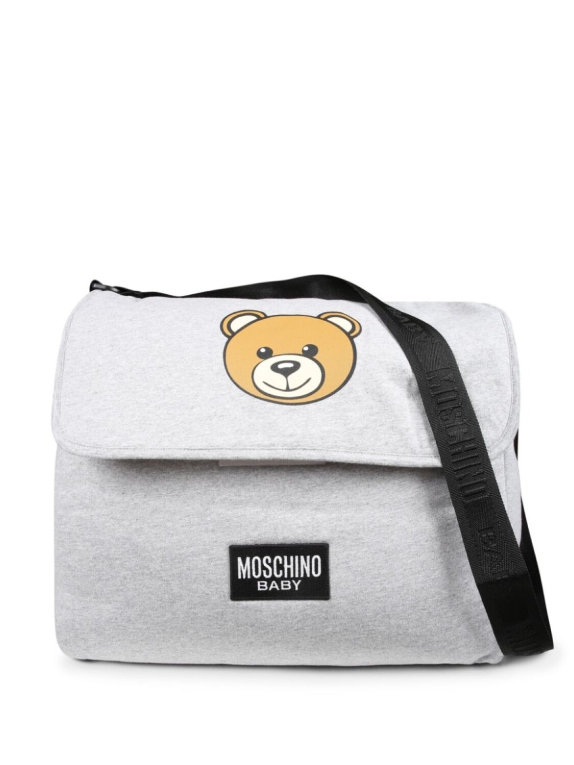 

Сумка для пеленания Moschino Kids Teddy Bear из хлопка, серый