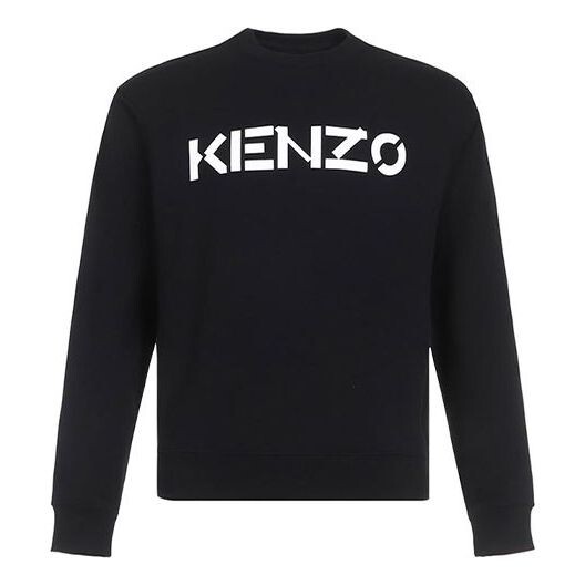 

Толстовка men's alphabet logo round neck long sleeves sports black Kenzo, черный