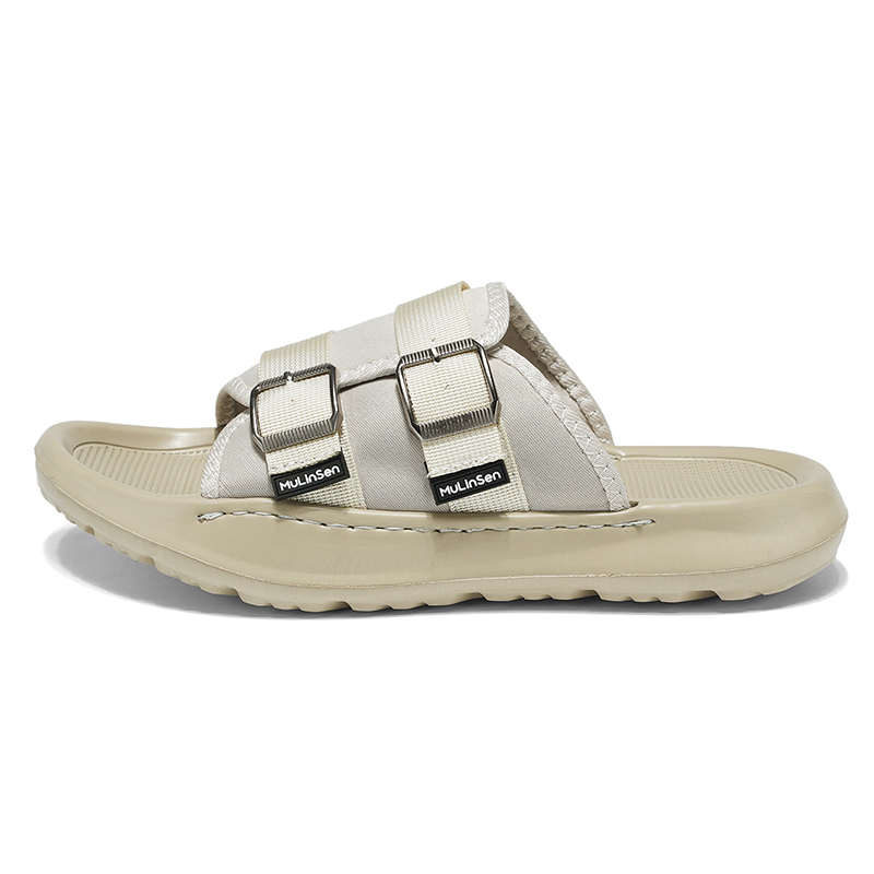 

Тапочки-слайды мужские с амортизацией и износостойкостью Mulinsen, Beige