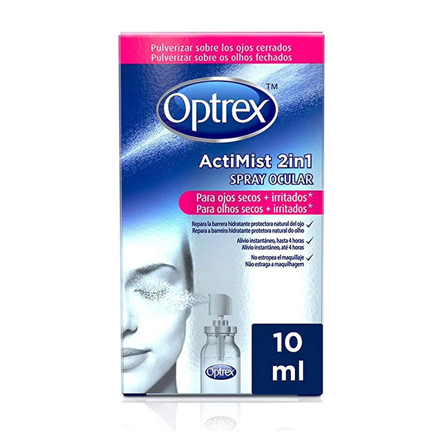 

ActiMist Spray 2 в 1 для сухих и раздраженных глаз Colirio Para Ojos Secos E Irritados Optrex
