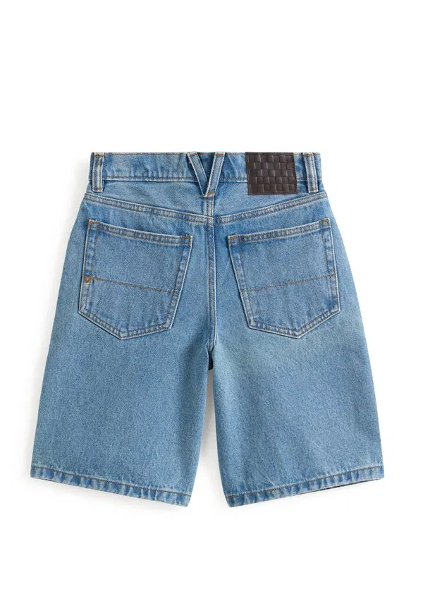 Широкие джинсовые шорты check5 Vans, Dark Blue Denim — фото 2