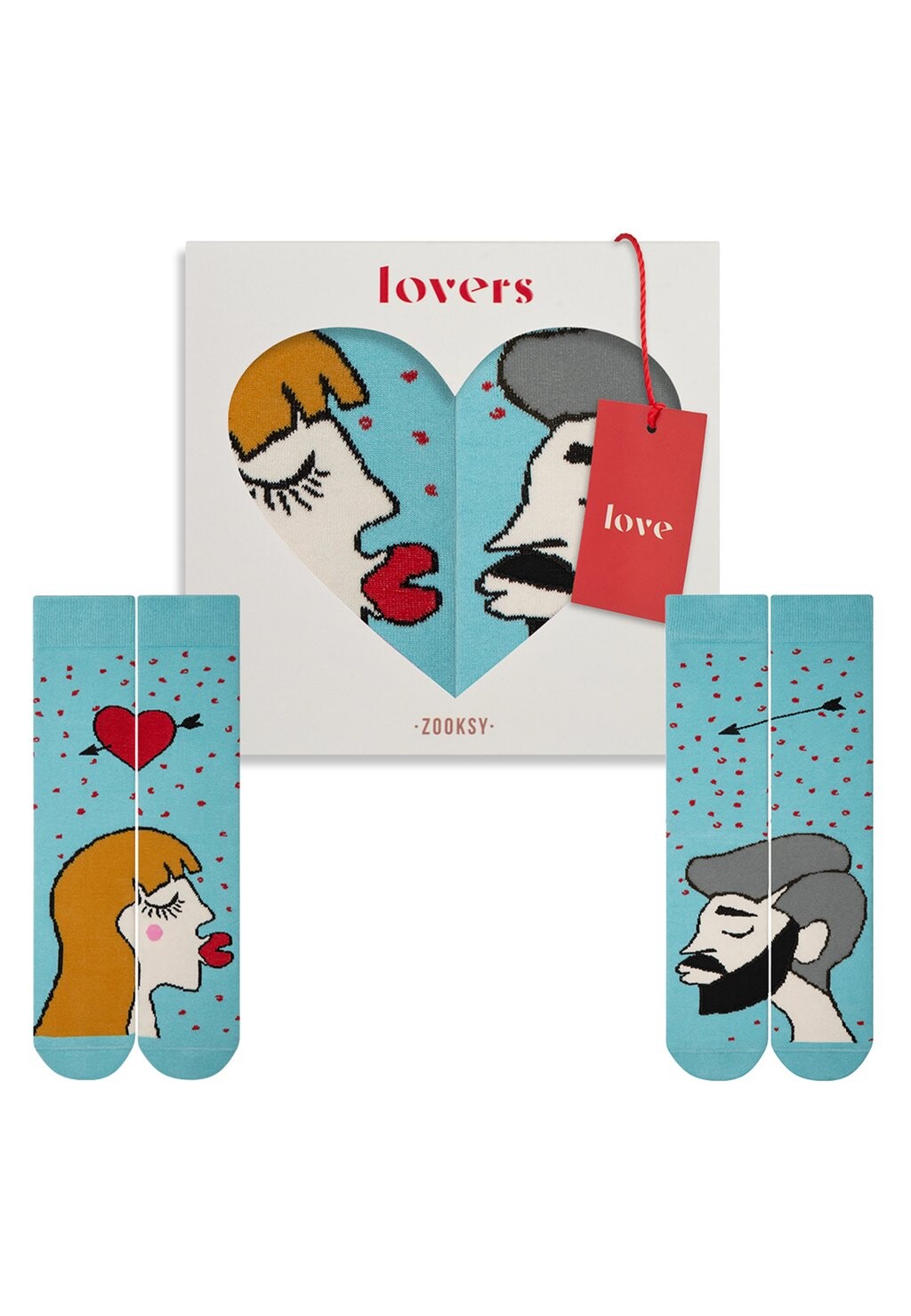 

Носки 2 PACK LOVERS Zooksy, синий