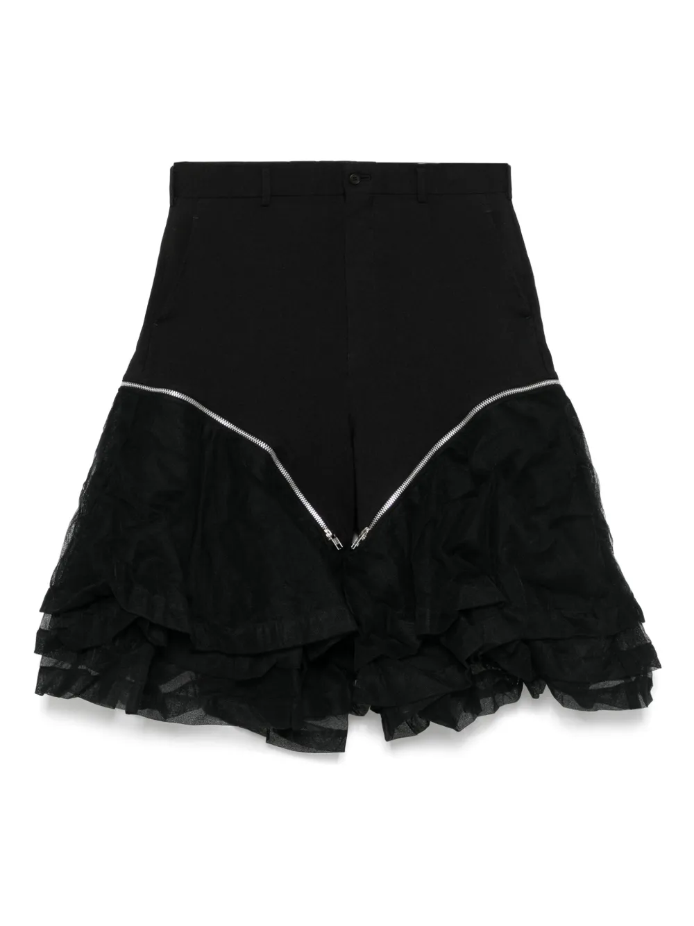 

Шорты с оборками Comme des Garçons Homme Plus, черный