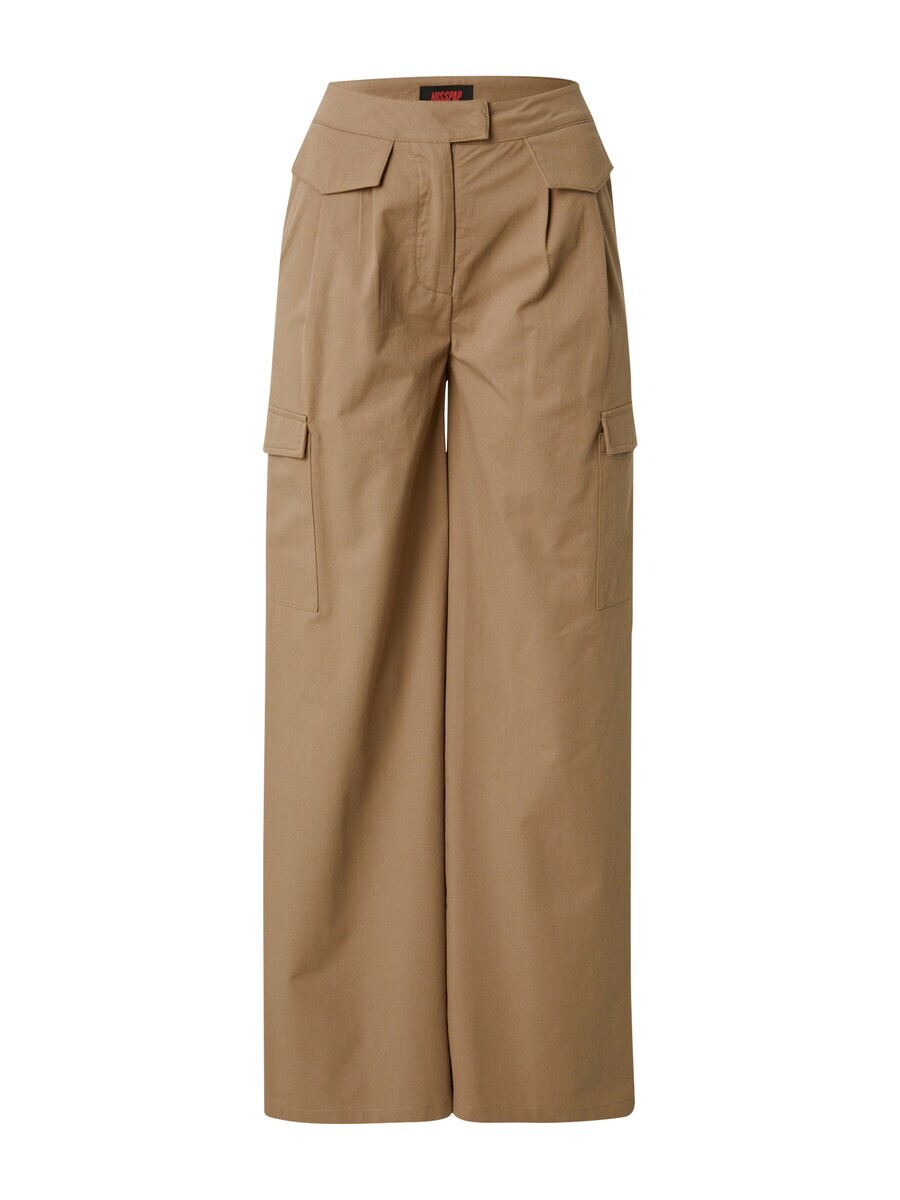 

Брюки-карго Misspap Wide leg Cargo Pants, коричневый