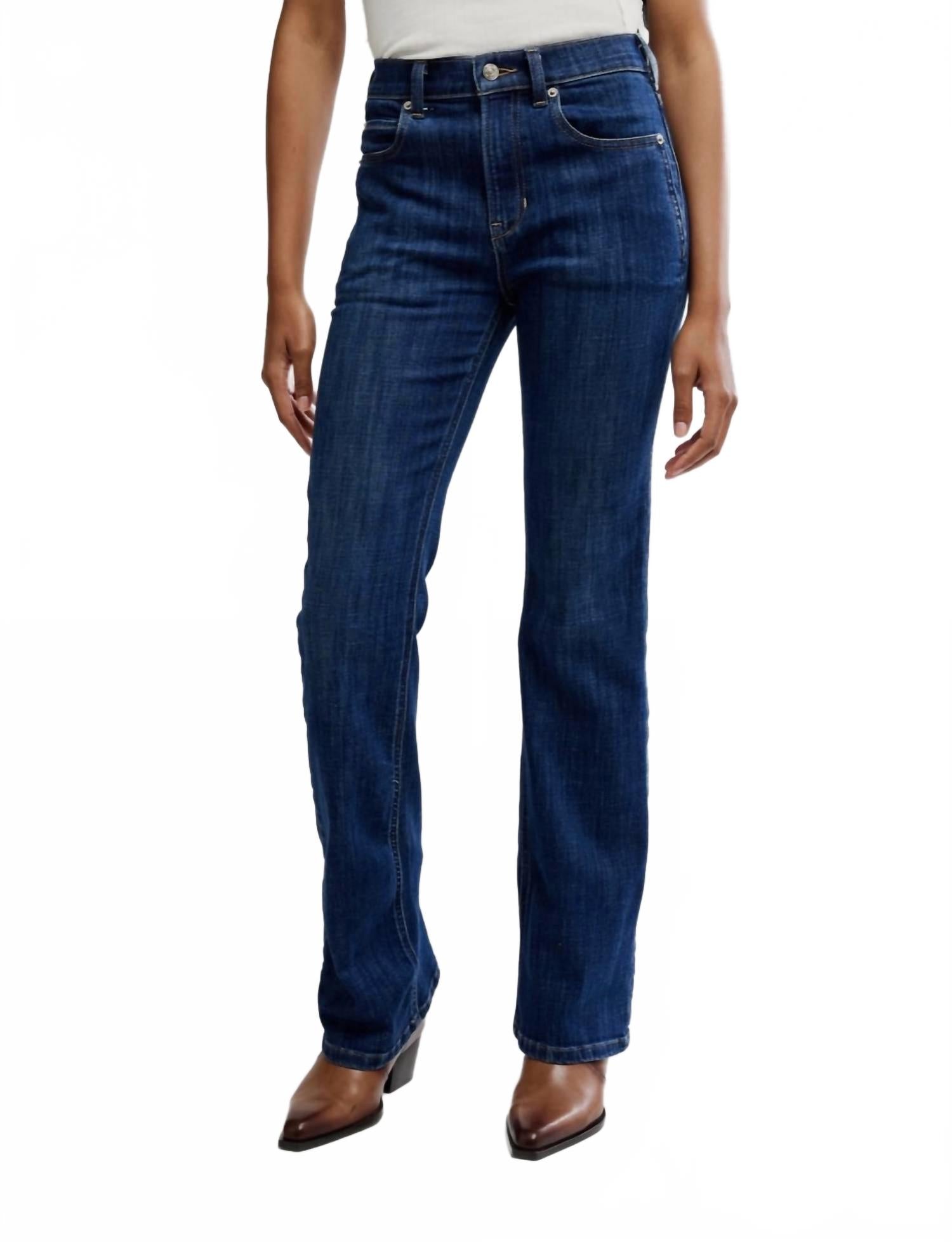 

Free People Джинсы Double Knot High Rise Denim синего цвета