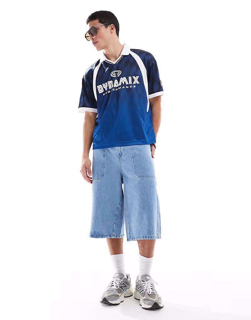 

Поло с изображением гольфа в темно-синем цвете Hollister