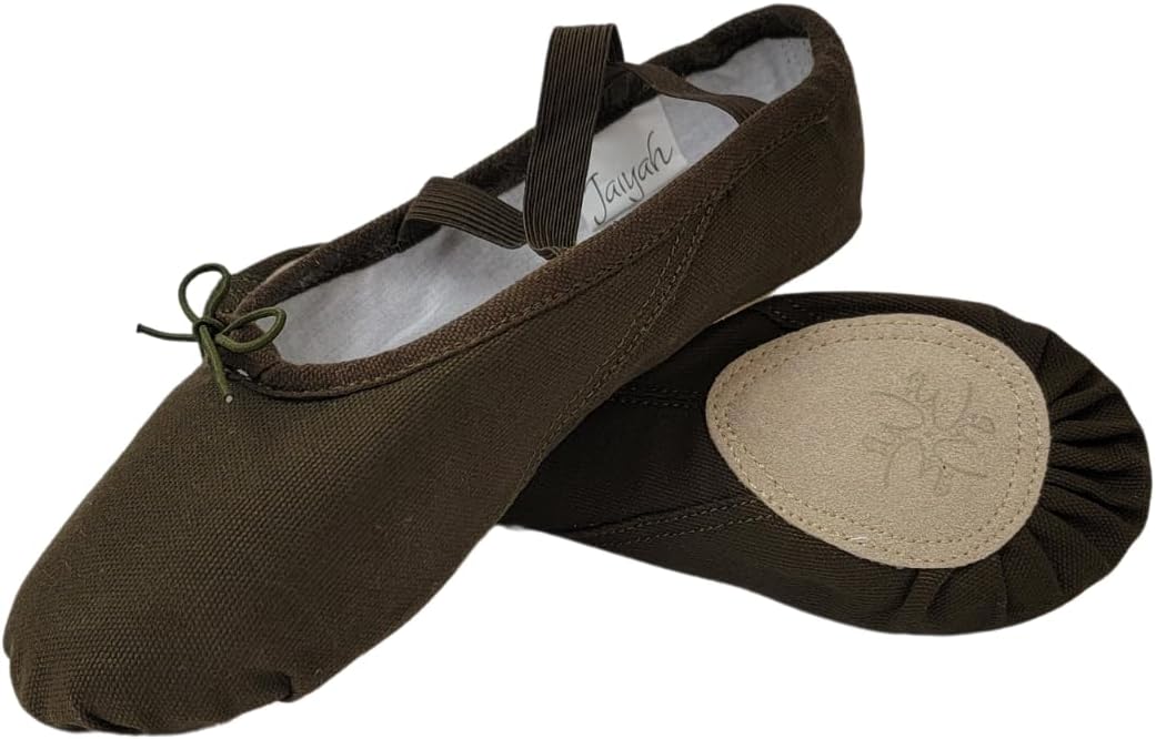 

Балетные туфли для женщин, мужчин и детей, из прочного хлопкового канваса, с регулируемой шириной, с раздвоенной подошвой, в 6 оттенках кожи Jaiyah, Shade 1