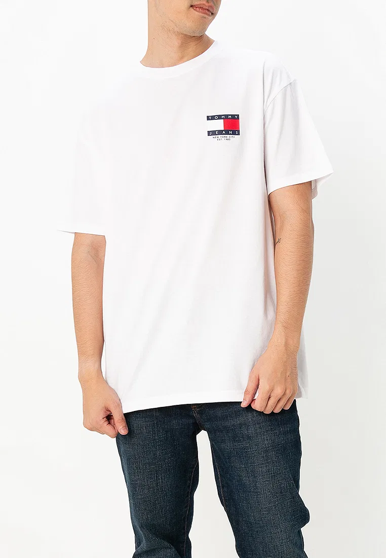 Футболка с флагом, короткий рукав, Signature Tommy Hilfiger, белый