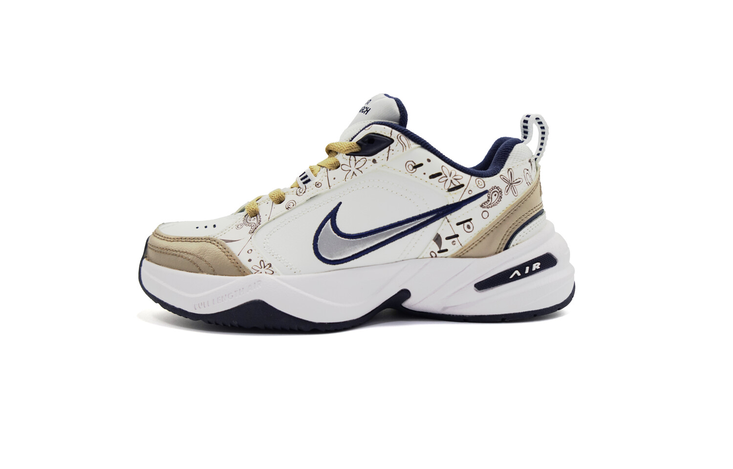 

Кроссовки Nike Air Monarch 4 Chunky Sneakers Unisex Low-top Gold, золотой, Желтый, Кроссовки Nike Air Monarch 4 Chunky Sneakers Unisex Low-top Gold, золотой