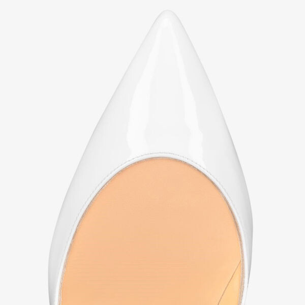Hot Chick 100 лакированных кортов Christian Louboutin, цвет bianco — фото 4